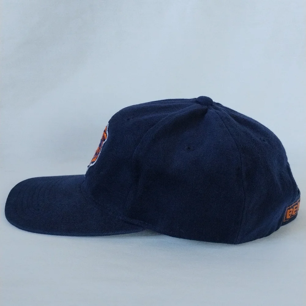 Vintage Chicago Bears NFL Football Sports Team Cap Embroidered Hook & Loop Hat